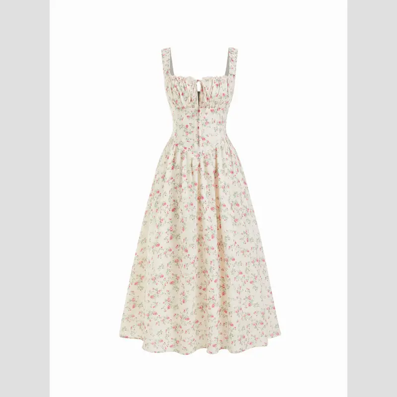 white halter neck swing dress Willowmena Halter Neckline Mini Dress With Tubed Hem - White main image 0