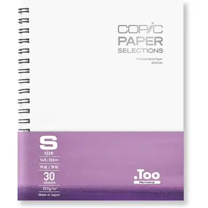 Copic Wire-Bound Sketchbook S, 5" x 7", Premium Bond Paper (157gsm), 30 Sheets, White