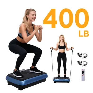 HopHorse 400LBS Vibration Plate Exercise Machine Vibrating Plate Exercise Machine with Bluetooth and LED Display, Whole Body Workout Vibration Platform Workout Equipment for Women Men Home