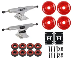 Independent Skateboard Trucks Reynolds Hollow 139 + Red Wheels, Bearings HW Kit