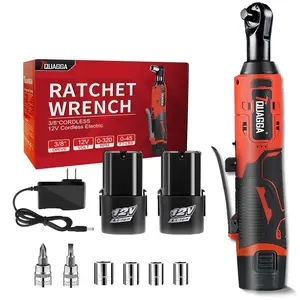 TQUAGGA Cordless Electric Ratchet Wrench Set, 12V, 45ftlbs,Variable Speed Power Ratchet Wrench,with Batteries2,Automotive Repair Tools, Electric Tools Cordless,Hardware,Impact,Heavy Duty