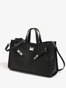 Fashionable Commuter Large Capacity Tote Bag, Pu Tote Satchel, Handheld Shoulder Crossbody Bag, Stylish Daily Use Handbag,15'' MacBook Capacity Soft Suede Lining Magnetic Closure Casual Trendy Purse