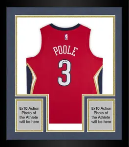 Framed Jordan Poole New Orleans Pelicans Autographed Jordan Red Statement Swingman Jersey - Fanatics Authentic Certified