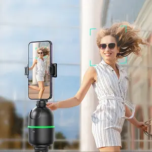 360° Face Tracking Cloud Mount, No APP Needed, Gesture Control, 360° Rotation, for Phone and Camera Live Streaming Selfie Video Recording, Selfie Accessories