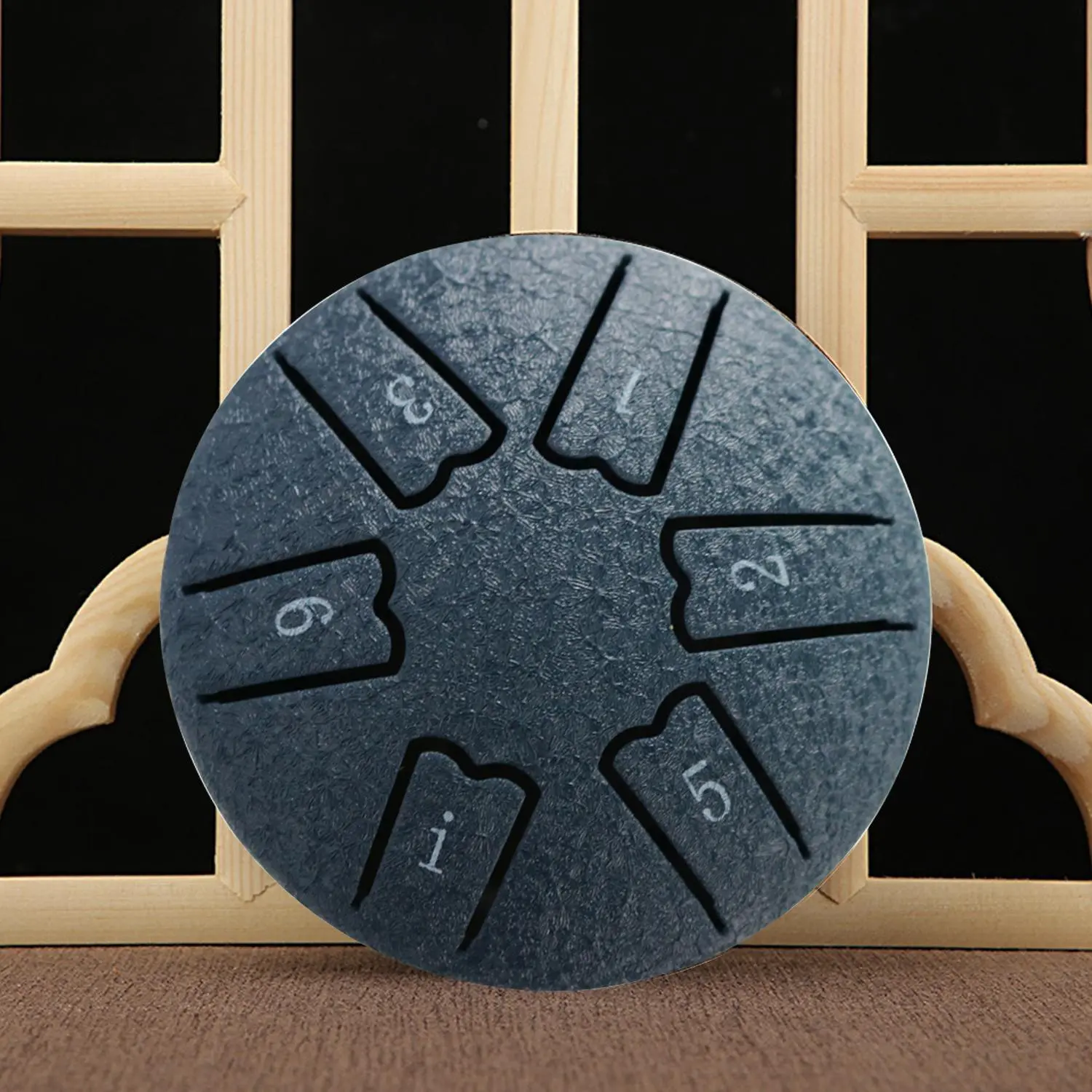 3 Inch Round 6 Notes Steel Tongue Drum, C Key Percussion Steel Drum Kit with Drum Mallets Note Stickers, Musical Instrument for Teenager & Adult