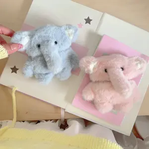 Cute Plush Elephant Earphone Case, Full Coverage Protection Soft Box for Apple AirPods 1/2/AirPods Pro/AirPods Pro2/3/AirPods 3, Batch Number 20241025