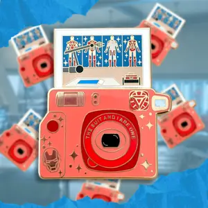 The Suits Wide Camera Sliding Enamel Pin