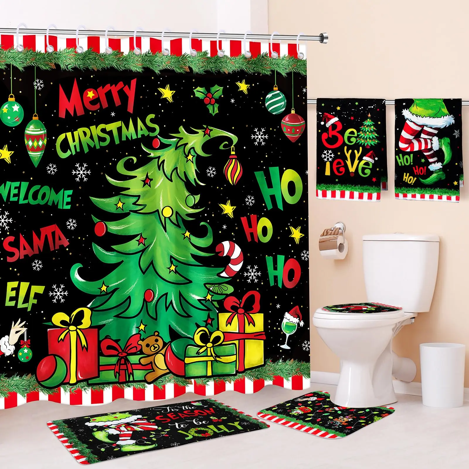 6Pcs Christmas Tree Style