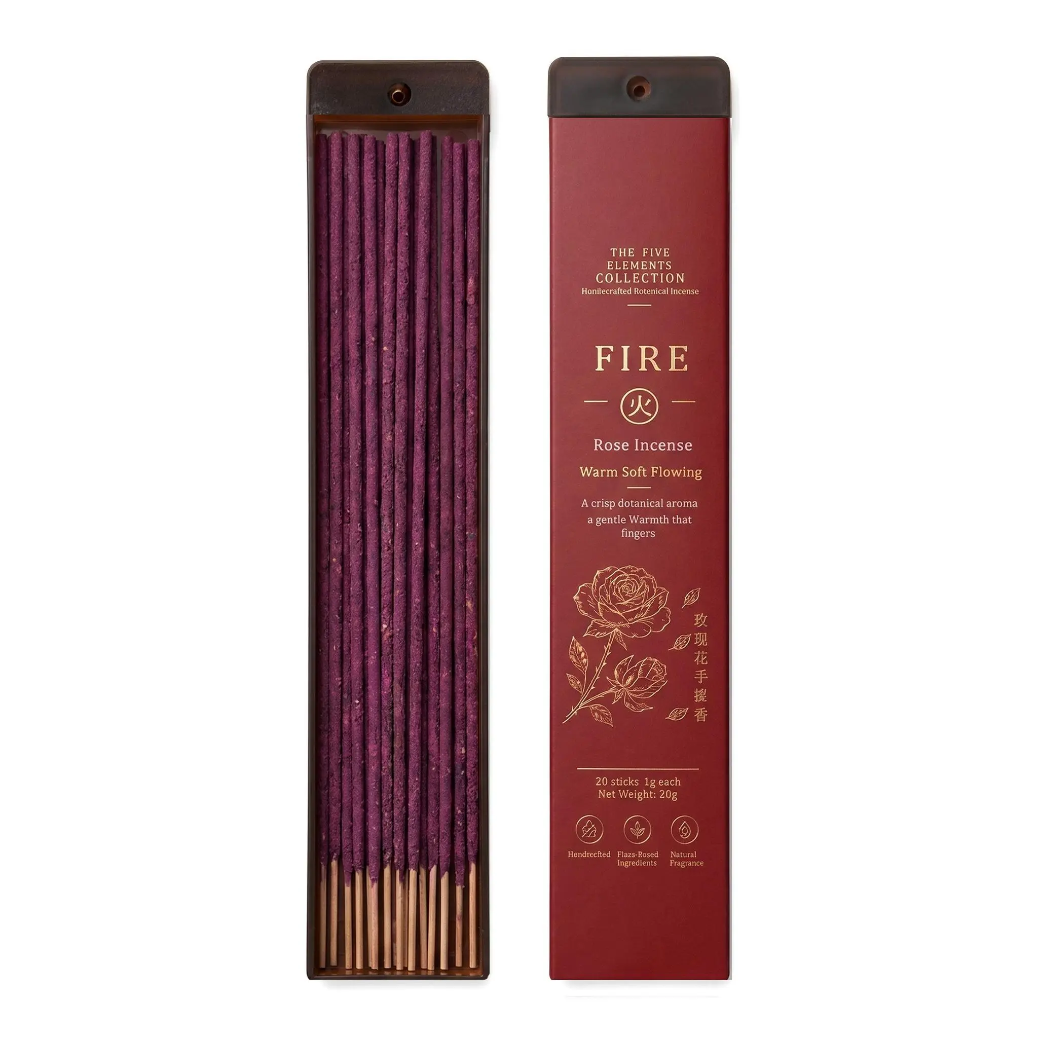 Luxury Five Elements Incense Collection, Handmade Chinese Herbal Incense Sticks, Aromatherapy for Sleep, Meditation & Energy Balance