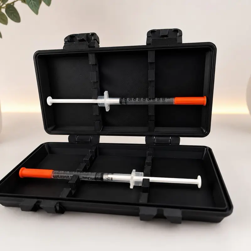 Syringe Case Organizer – Holds Up to 10 Syringes | Protective Storage Case