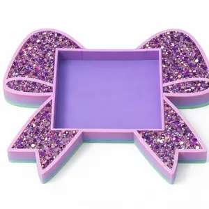 Glitter Bow Sticky Note Holder