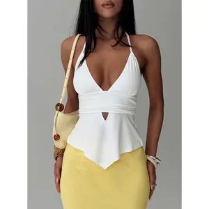 Averee Halter Top White