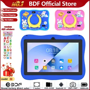 7 Inch Android Tablet with Education Software, USB Charging, Quad Core Processor, 4GB RAM, 64GB Storage, Parental Lock, Dual Camera, Touchscreen Android Tablet