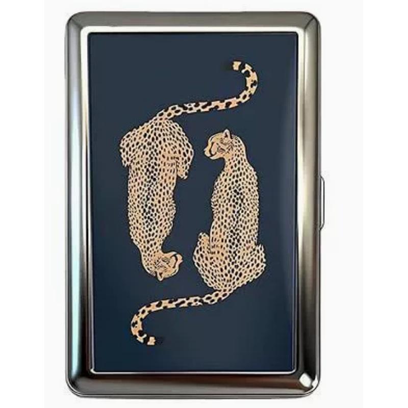 Vintage Versatile Metal Card Cash Case Portable Organizer for Cards Cash and Small Essentials