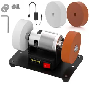 Mini electric belt sander, DIY, 7-speed adjustable/non-adjustable, small sander and polisher, professional-grade quality, easy to operate, suitable for knife making, woodworking, metal processing, and handicrafts.
