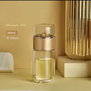 Portable glass tea infuser