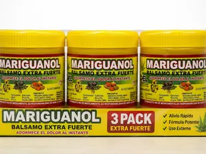(3 Pack) Mariguanol Extra Strength Arnica Cream Balm, 125g Fast-Acting Pain Reliever for Muscle & Joint Relief, External Use Body Balm