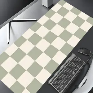 Sage Green Checkerboard Extended Mouse Pad | Retro Checkered Desk Mat | Non-Slip Large Gaming Pad for Minimalist & Y2K Fans Gaming Desk Accessory #SageGreenCheckerboard #Y2KChecker #MinimalistGaming #RetroDeskMat #SageGreenVibes