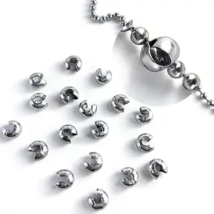 Oversized 10mm Ball Chain Stoppers for #10 Beaded Ball Chains (20 Pack)