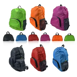 Foldable Sport Backpack, Large Capacity Soft Daypack with Adjustable Straps & Zipper Closure, Lightweight Backpack for Camping & Hiking