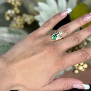 San Judas & Virgencita Women Ring Gold Filled