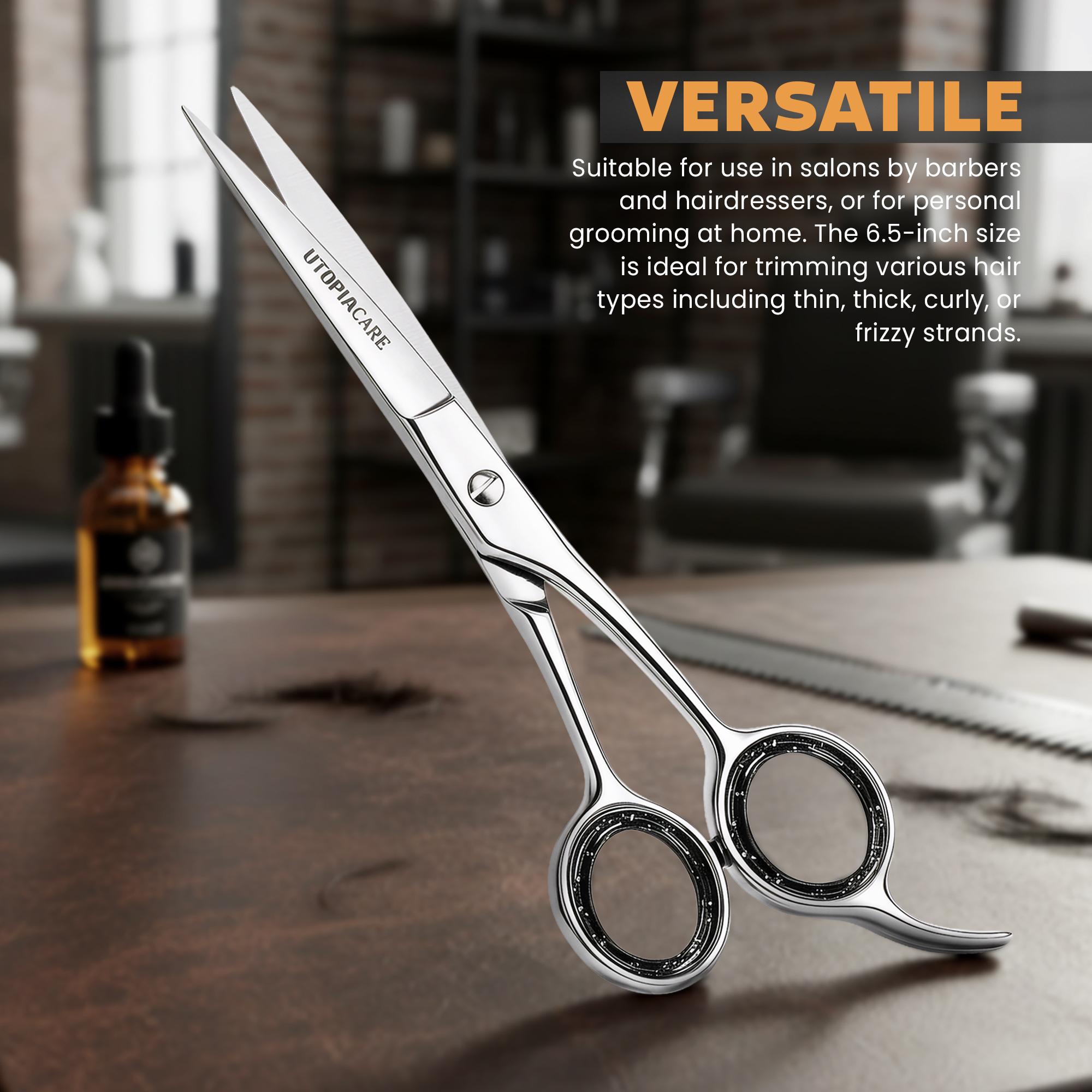 Utopia Care 6.5” Professional Hair Cutting Scissors – Premium Stainless Steel Salon Shears with Razor Sharp Blades for Men, Women & Kids