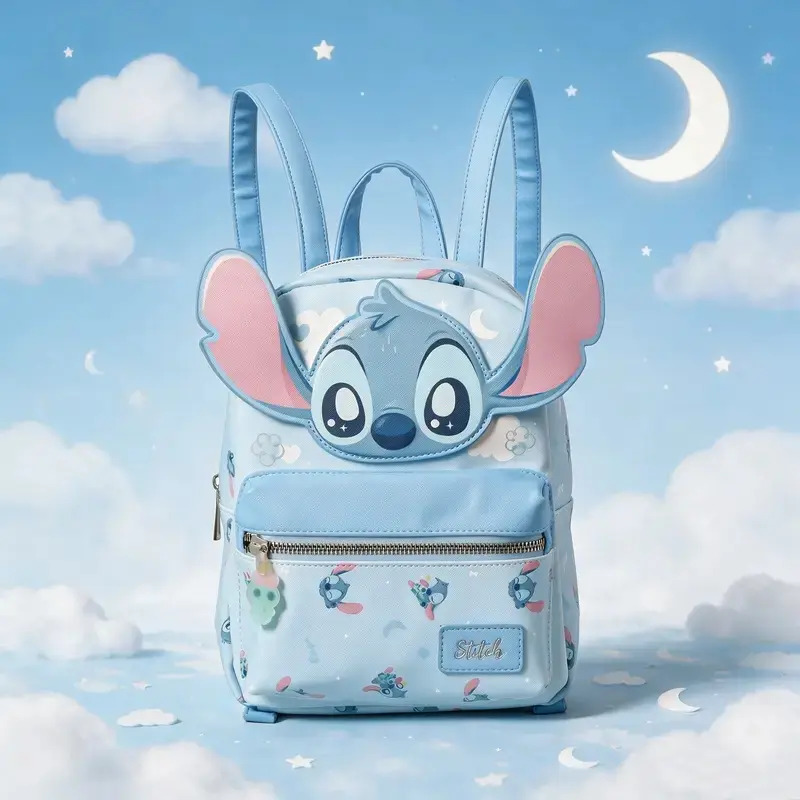 Disney Stitch Graphic Backpack - Adjustable Straps, Back to School Haul Gift Disney Stitch Graphic Backpack - Adjustable Straps, Back to School Haul Gift