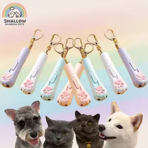 Automatic Laser Pointer Cat Toy with Animal Print Design - Hands-Free Interactive Play, USB Charging, Random Mode, Animal Print Pattern