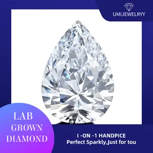 Loose Lab-Created Gemstones | Pear Cut | Certified