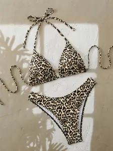 Women's Sexy Solid Color Two-Piece Bikini Swimsuit, Stylish Beachwear Swimwear, Swimsuit Style Bikini, Comfortable & Flattering Design, Perfect for Pool Parties