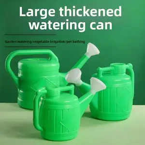 Thiened Large Size Home Use Watering Can Plastic Flower Sprayer Long Mouth Sprinkler High Capaci Garden Vegetable Watering