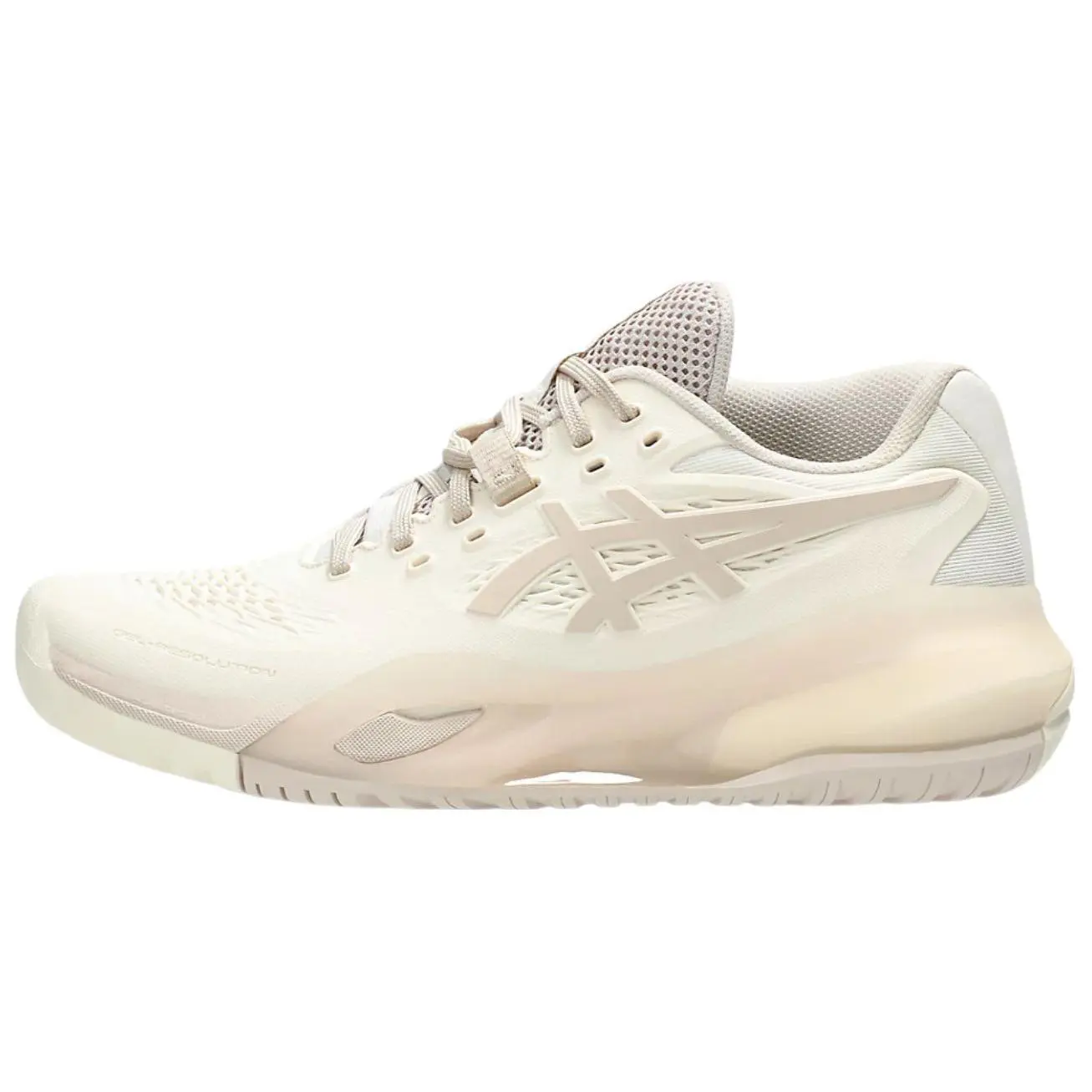 ASICS GEL Resolution X Cream Mineral Beige Comfort Low Top Women's Sneakers 1042A279-101