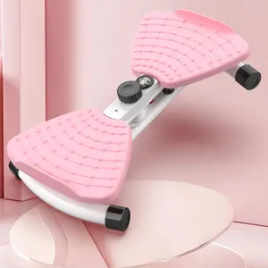 Waist twisting machine with smart digital counter and resistance bands, supports 300 lbs, silent abdominal twisting board, suitable for home workouts