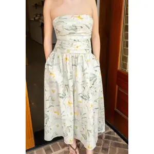 Marlowe Sage Floral Midi Dress