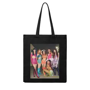 Yartlab Katseye Fan Print Canvas Tote Bag Reusable Casual Shoulder Handbag for K-Pop Lovers 2026