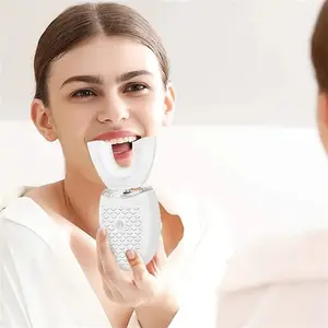 Electric Toothbrush Adults, Soundwave technology U-Shaped Toothbrushes for, Mouth Cleansing, Lithium battery 400mAh,Wireless Charging & LED Light Father's Day, Mother's Day Gift