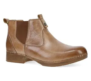 Dansko Michele Tan Waxy Brush Off Leather Boot