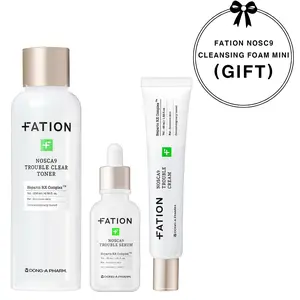 FATION Nosca9 3-Step Skincare Set | Toner + Serum + Cream, Moisturizer Essential Routine FATION Nosca9 3-Step Skincare Set | Toner + Serum + Cream, Moisturizer Essential Routine