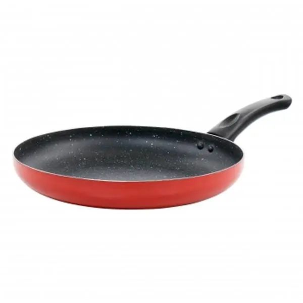 Oster 125634.01 11.5 in. Luneta Aluminium Nonstick Frying Pan - Red, 4 lbs, Hand Wash Only, for Cooking Tasks