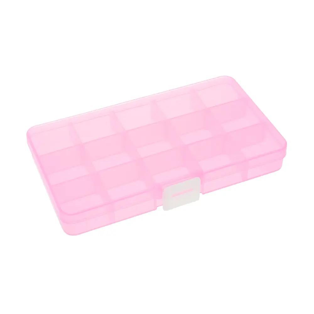 Transparent Plastic Multi-Compartment Piercing Jewelry Organizer