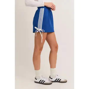 Bow Detail Track Mini Skirt