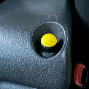 Center console button insert for Jeep TJ - Yellow