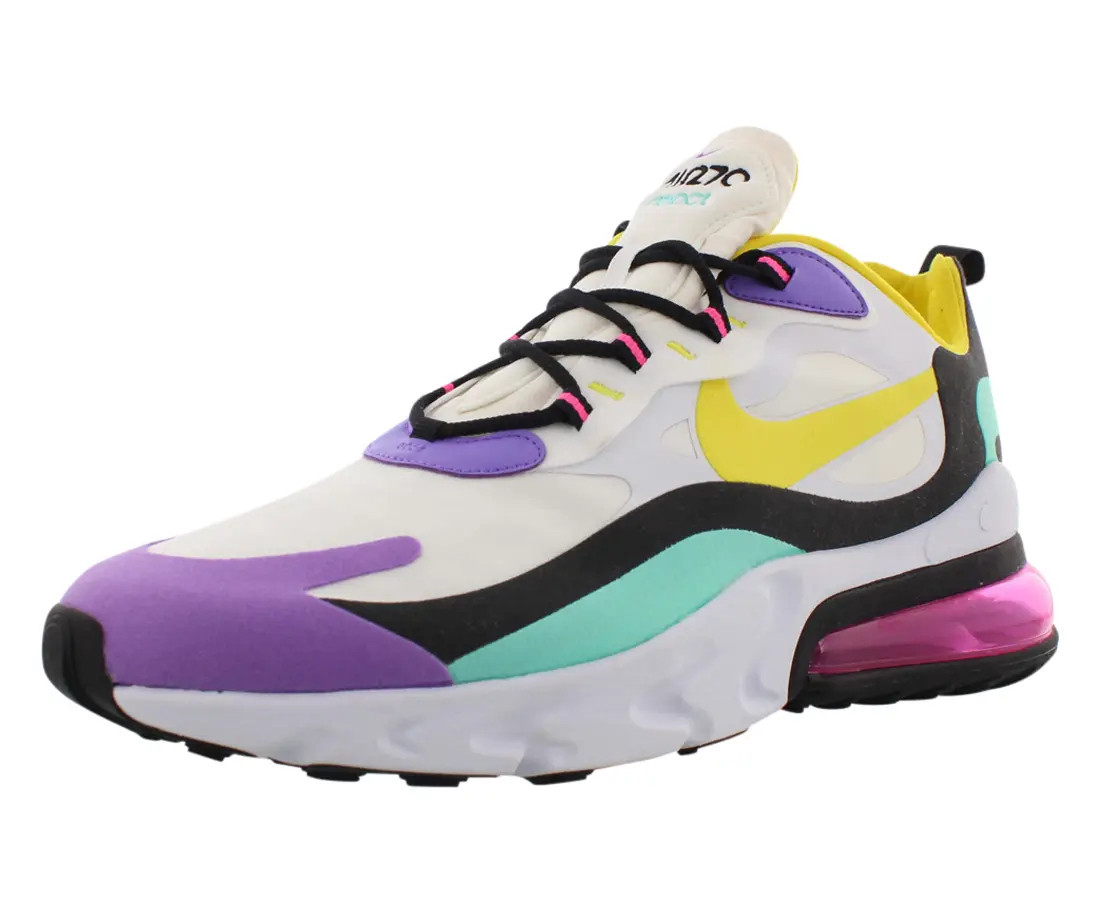 Nike Air Max 270 React Men's Athletic Running Sneaker - Performance Sports Footwear for Training, Casual Use