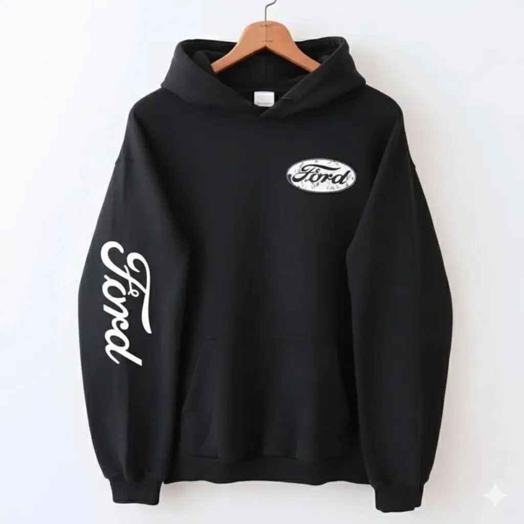 Vintage Ford Blue Logo Hoodie, Ford Hoodie, Gift For Car Lovers, For Men For Him For Husband For Dad, Graphic Tee