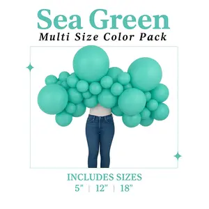 Sea Green Balloon Pack with Optional Add-Ons