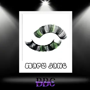 Blazing Beauty Co Spring Makeup 2 tone Green Wispy Mary Jane False Eyelash Extensions Cosmetic Lash Extensions Mascara