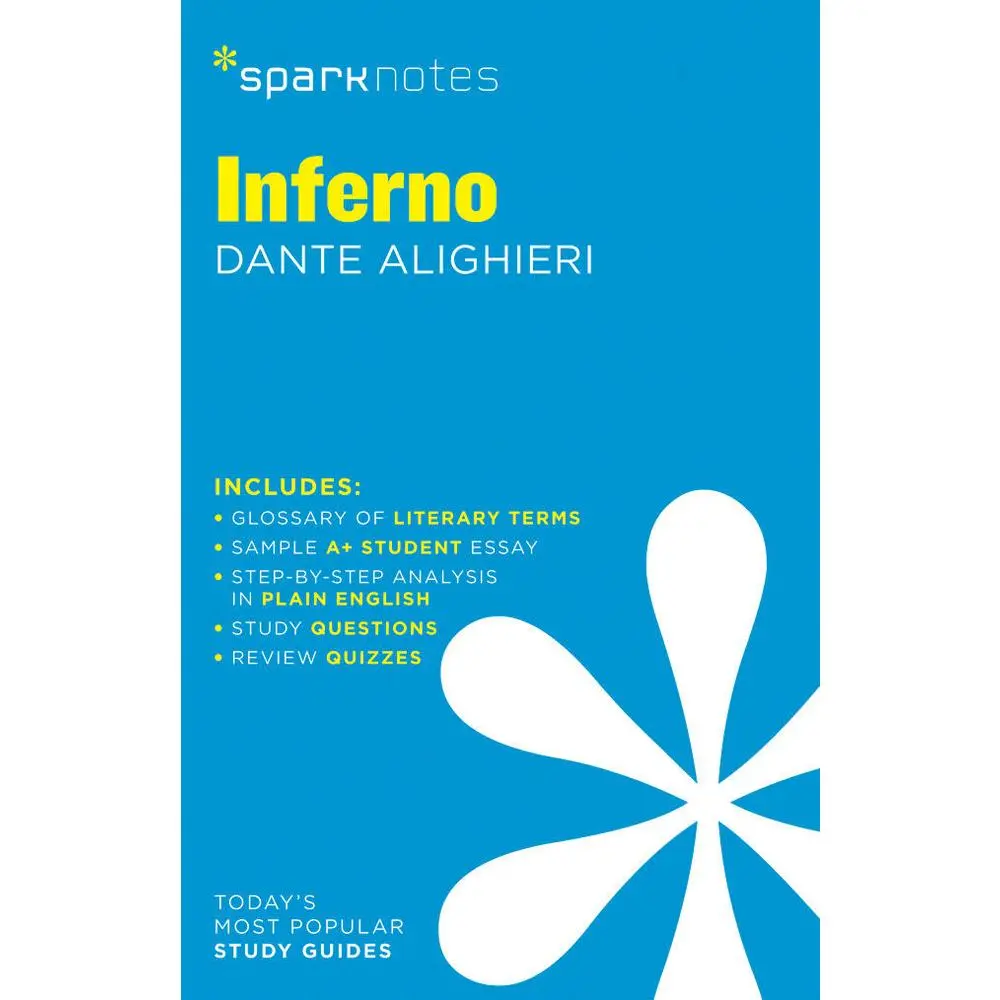Used Inferno SparkNotes Literature Guide Paperback - English Study Aid for Exams Looming, Late-Night Review, Chapter Guide (School & Educational Office Stationery)