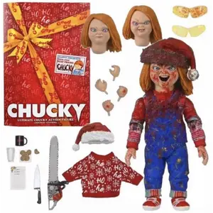 SQUISHVERSE NECA Ghost Baby Returns TV Version American TV Series Chucky Christmas Cult Chaki Figure Model Realistic Multi Jointed Color Box Packaging