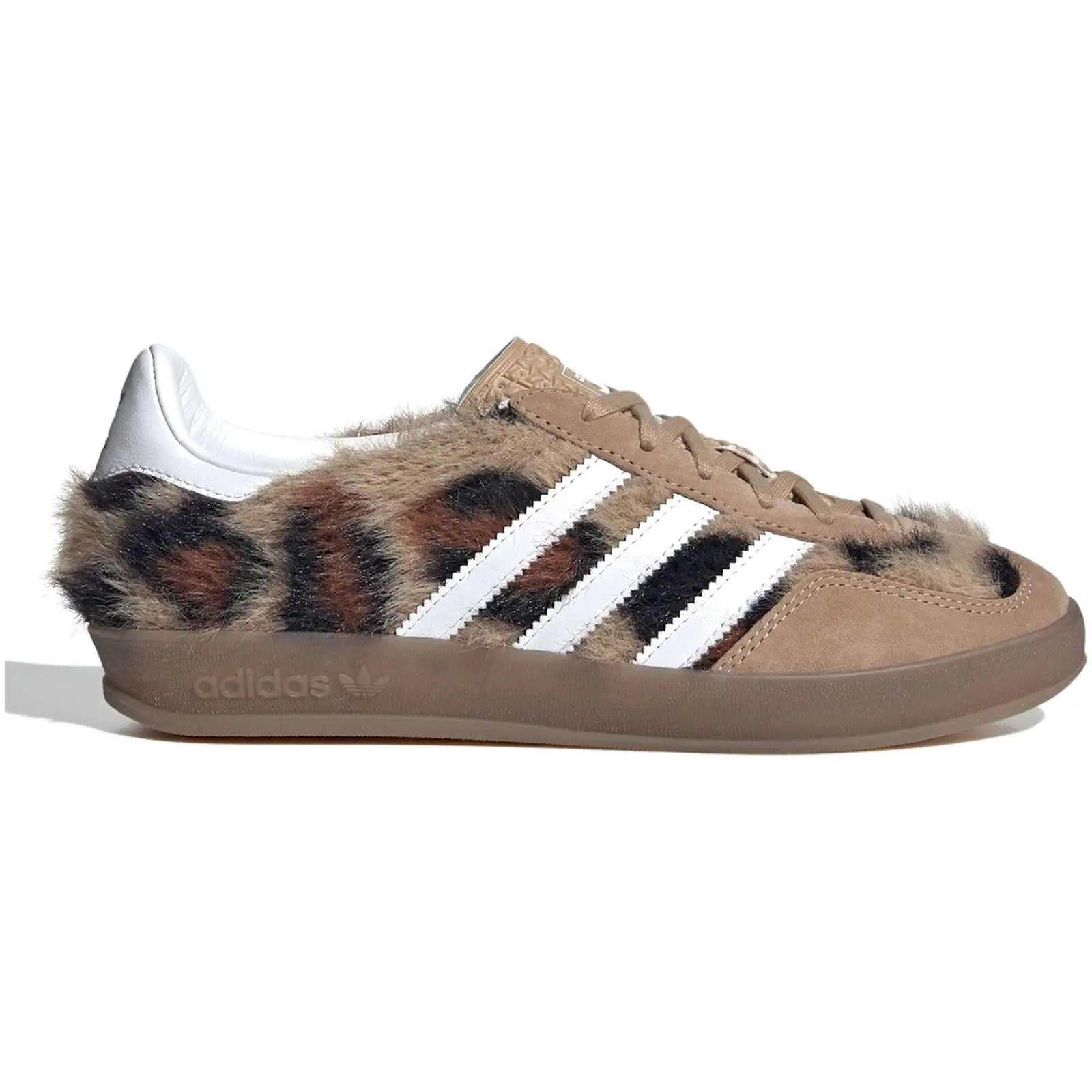 Adidas Gazelle Indoor atmos Pink Trinity Leopard Warm Sand Women's Fashion Sneaker office sneakers casual shoe low top footwear burgundy shoes, Leopard Print, Round Toe, Female