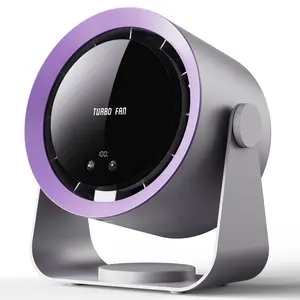 Portable Desk Fan  Rechargeable Table fan with Turbo Airflow - 100 Speed Digital Display&105° Adjustable Tilt - Wall Mount Small Desk Cooling Fan for Bedroom Office Home Travel Camping